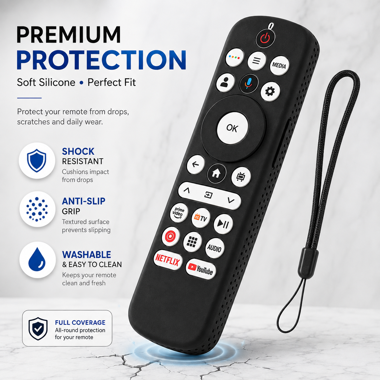 Haier TV Remote Silicone Cover | Voice Remote Case thumbnail 4