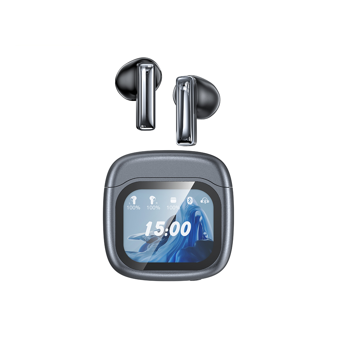 AWEI TP100 ENC Touch Screen Color Screen Bluetooth Headset