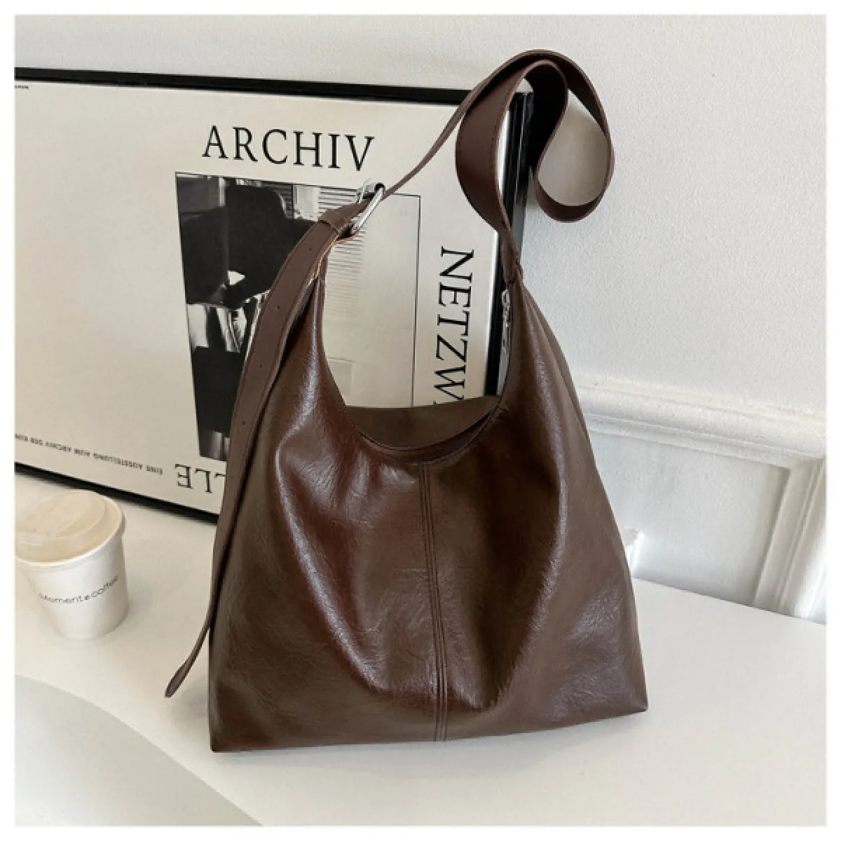Aocywear Leather Tote Bag - Image 2