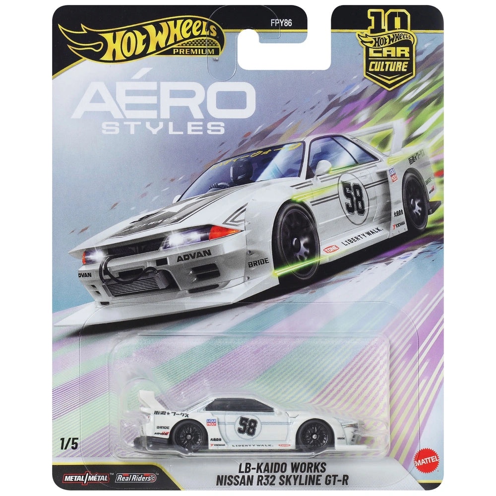 PRE ORDER Hot Wheels Premium LB-Kaido Works Nissan R32 Skyline GT-R