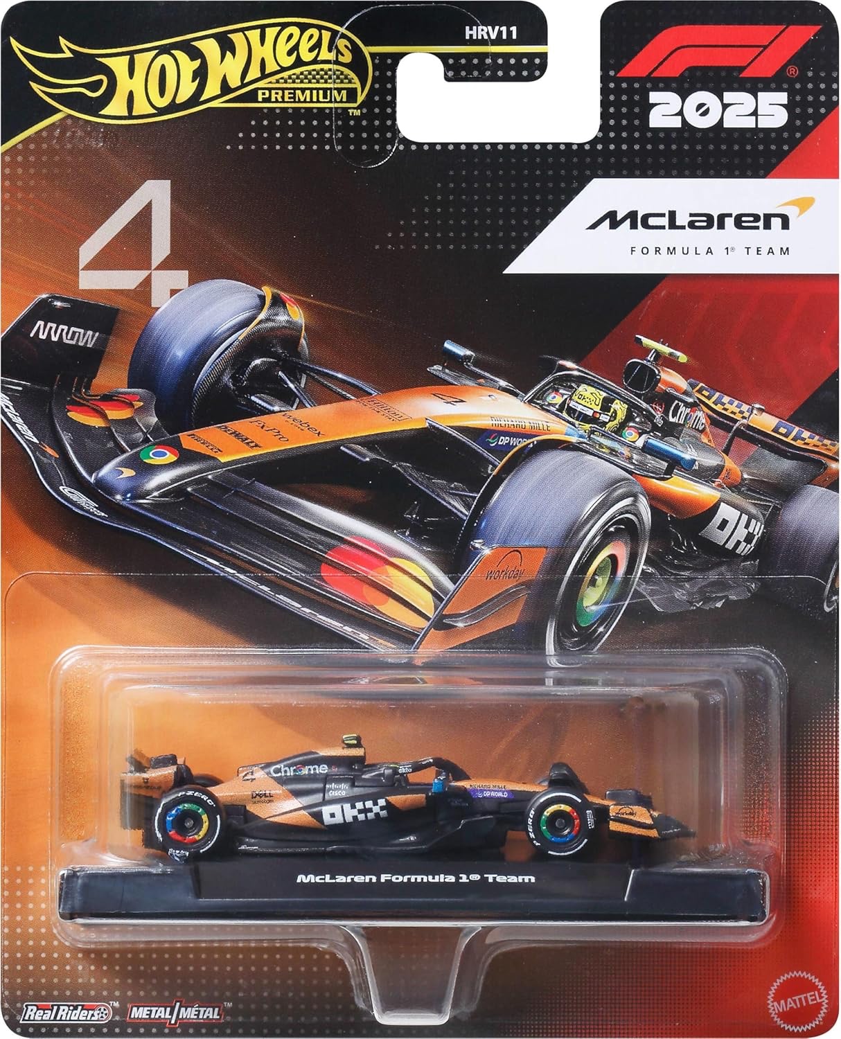 Hot Wheels Premium McLaren F1 #4 Lando Norris