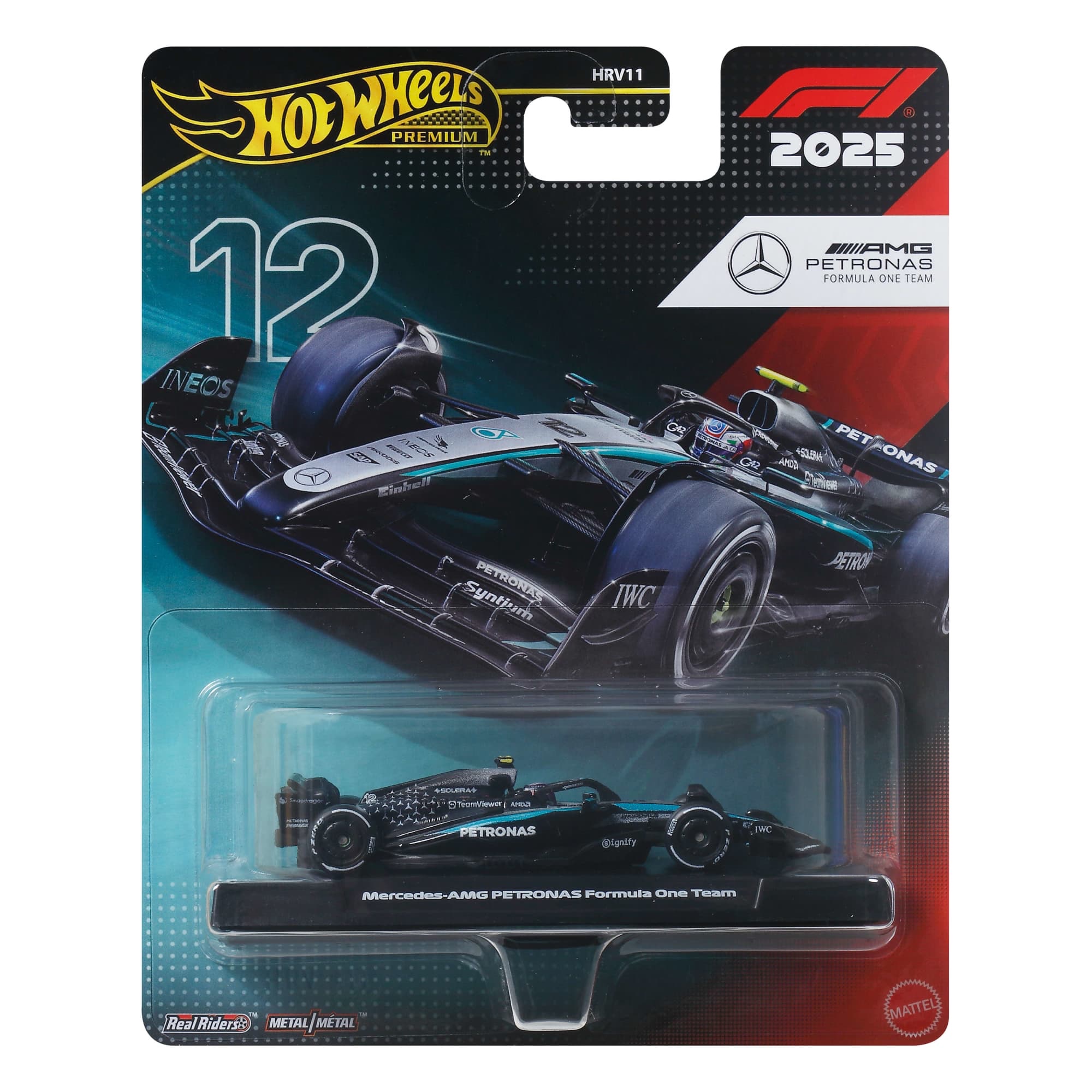 Hot Wheels Premium F1 Mercedes-AMG PETRONAS Team #12 Kimi Antonelli