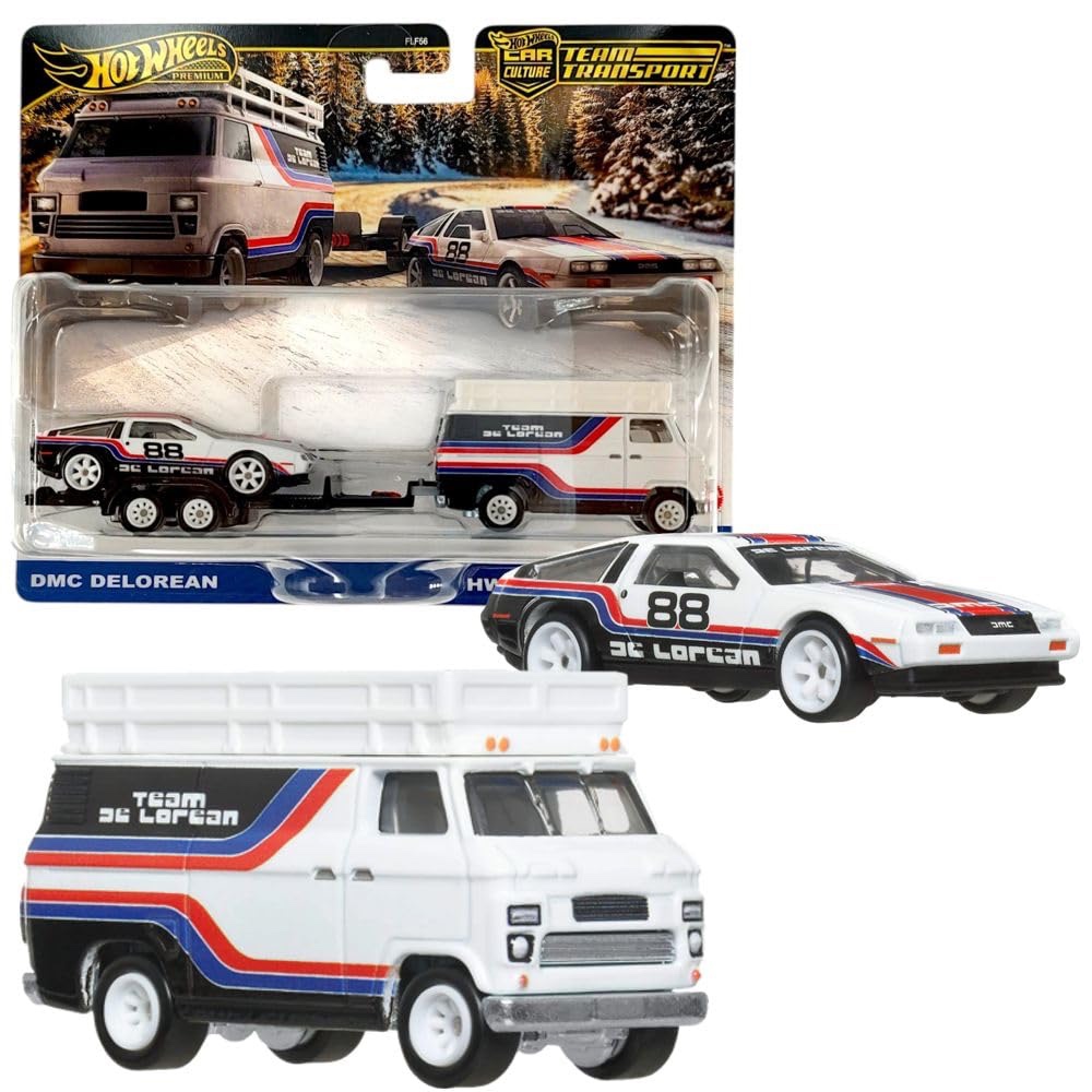 Hot Wheels Premium Team Transport DMC Delorean and HW Rally Hauler_img_1