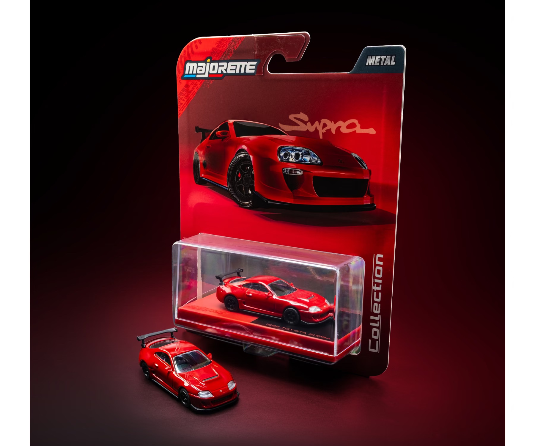 Majorette "Collection" Series 1995 Toyota Supra RHD (Right Hand Drive) Red