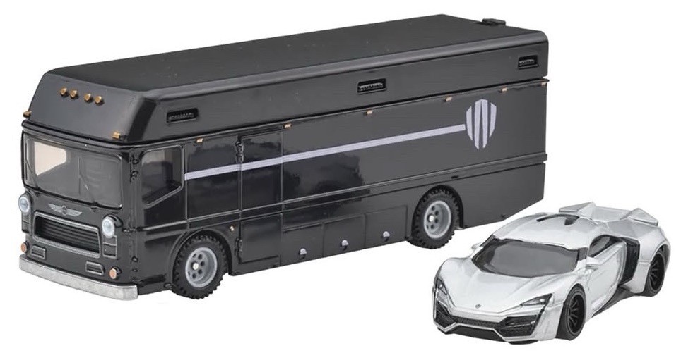 Hot Wheels Premium Team Transport Lykan Hypersport silber & Euro Hauler schwarz_img_1