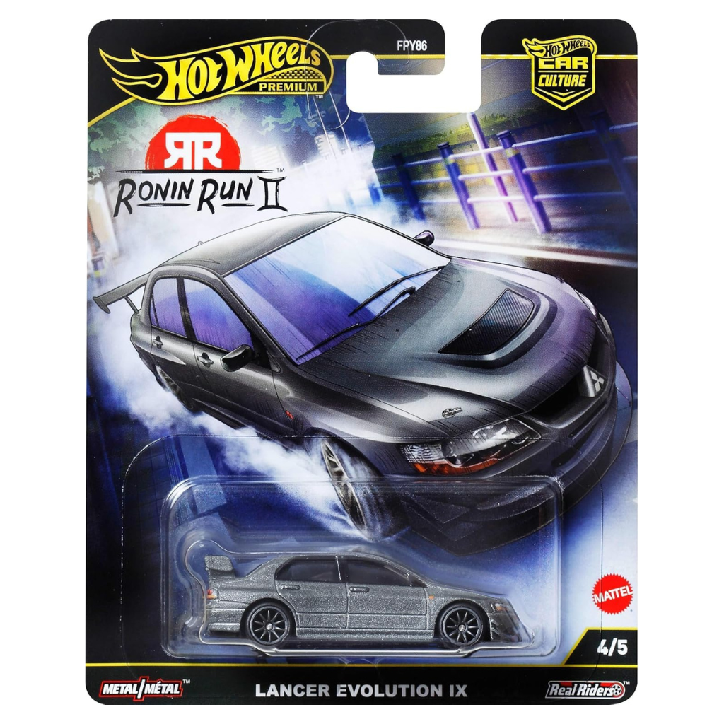 PRE ORDER Hot Wheels Premium Mitsubishi Lancer Evolution IX, Ronin Run 2