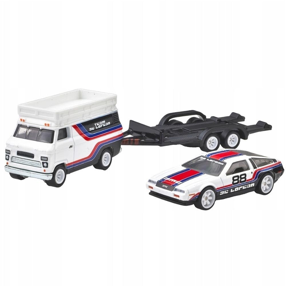 Hot Wheels Premium Team Transport DMC Delorean and HW Rally Hauler_img_2