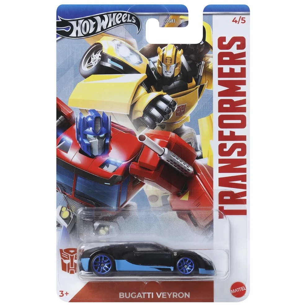 Hot Wheels Silver Series Transformers Bugatti Veyron