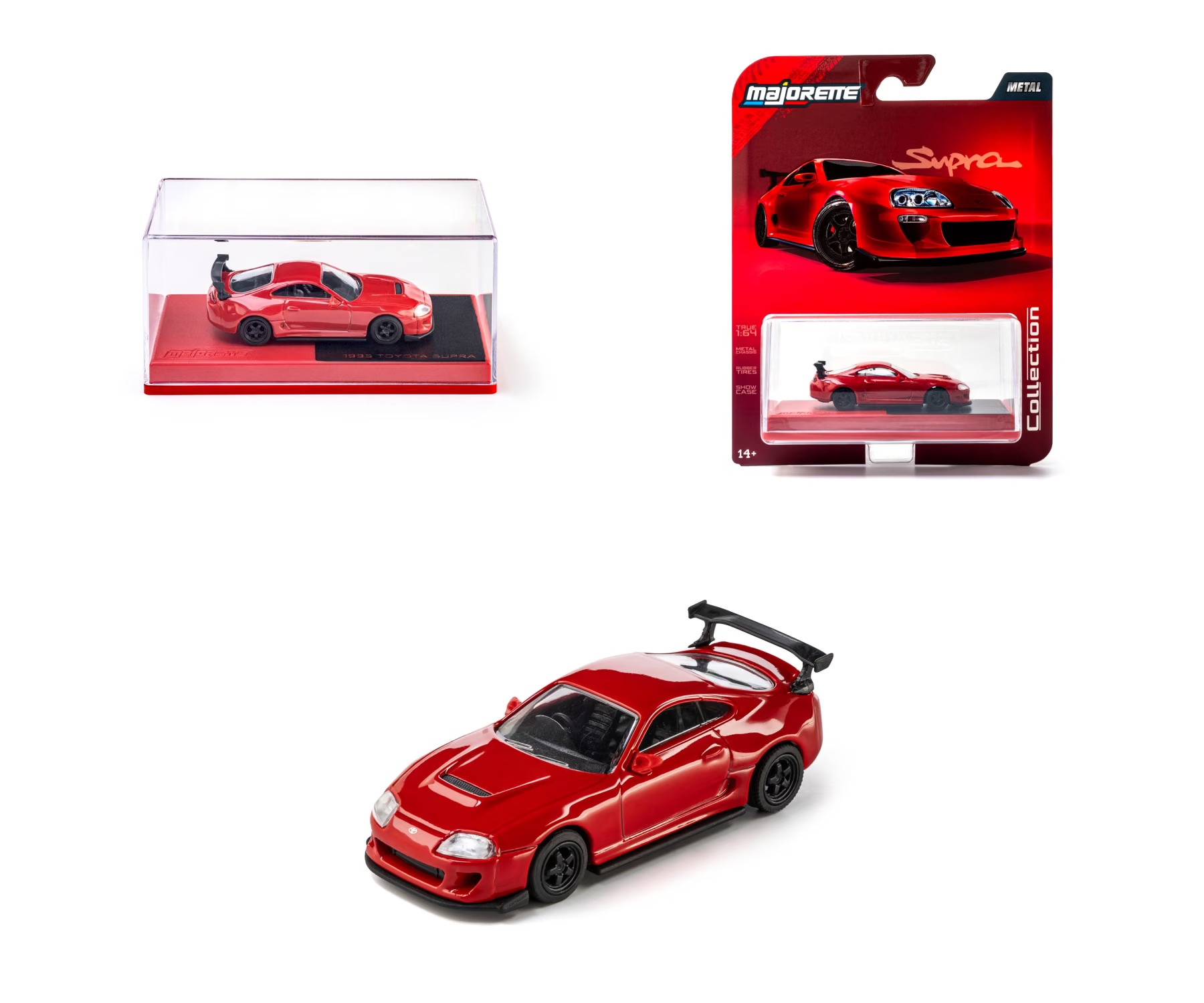 Majorette "Collection" Series 1995 Toyota Supra RHD (Right Hand Drive) Red_img_2