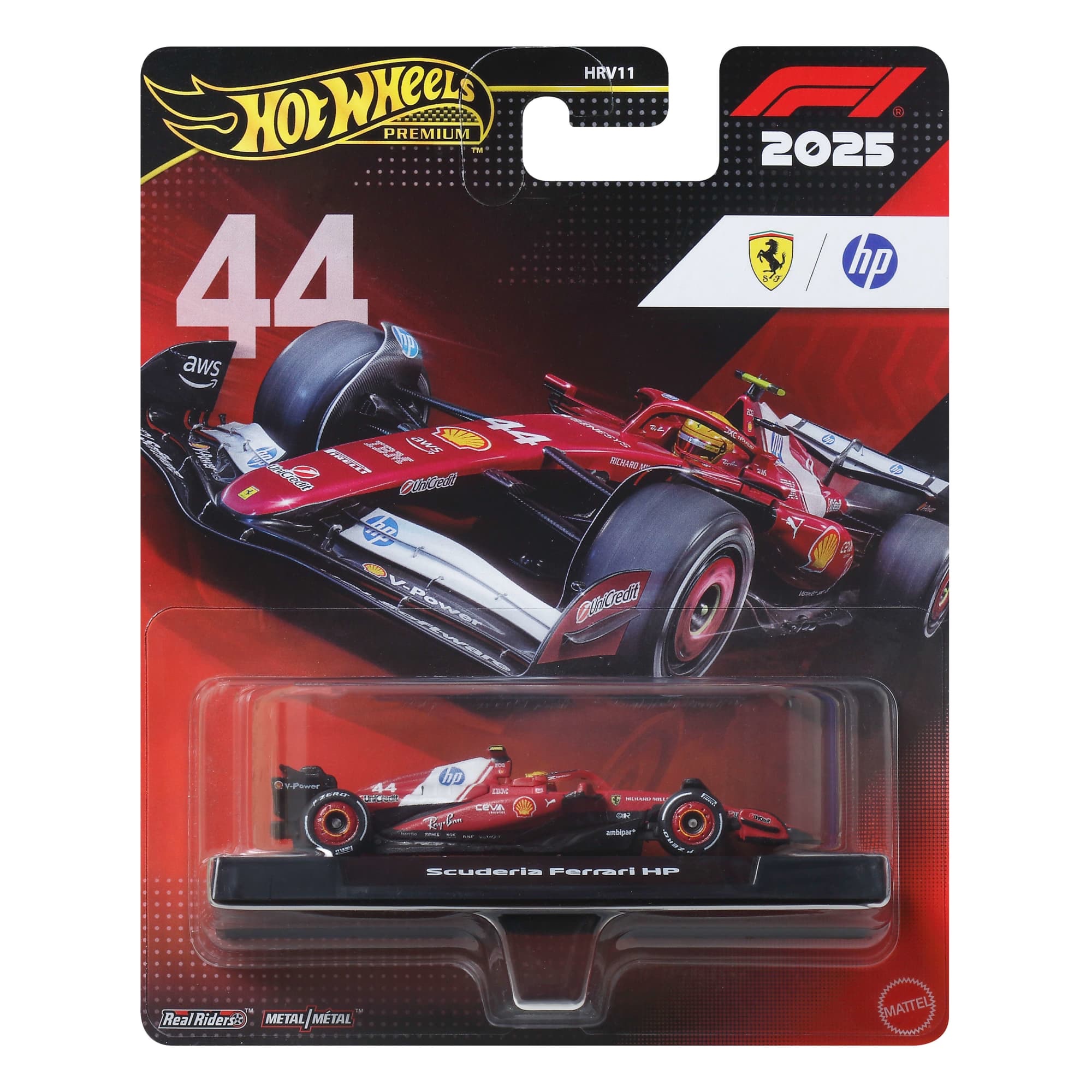 Hot Wheels Premium Ferrari F1 SF-25 #44 Lewis Hamilton
