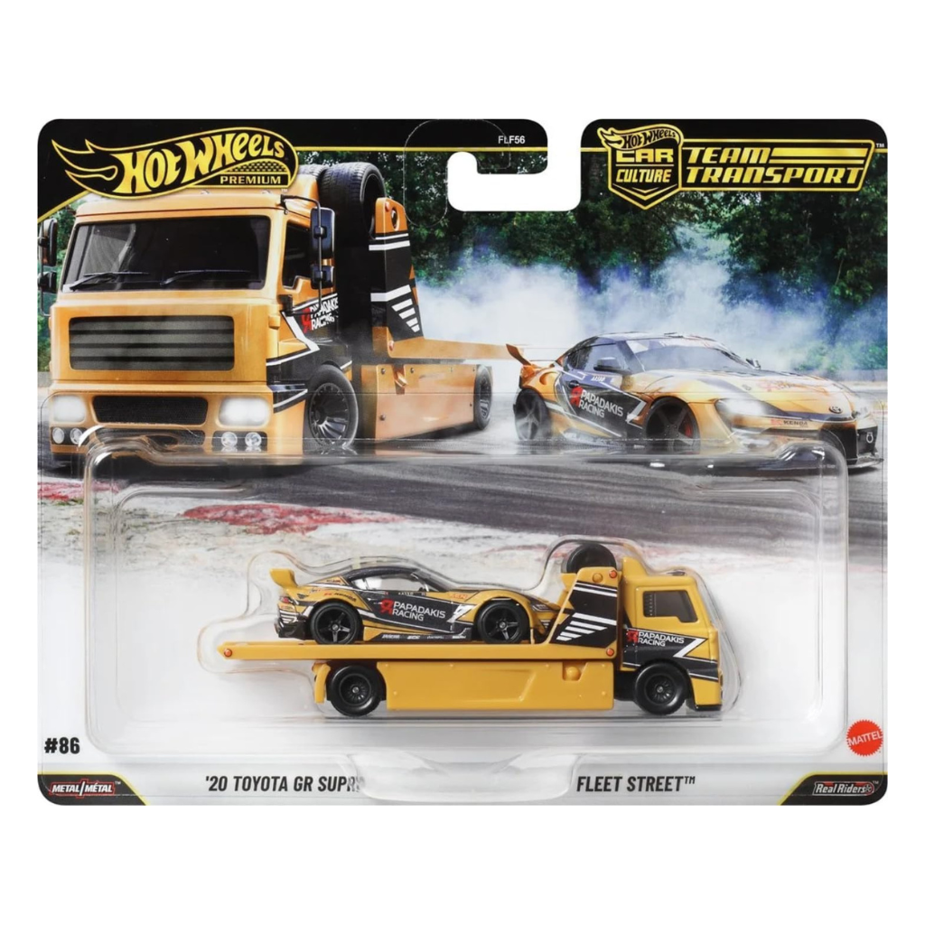 PRE ORDER Hot Wheels Team Transport '20 Toyota GR Supra & Fleet Street