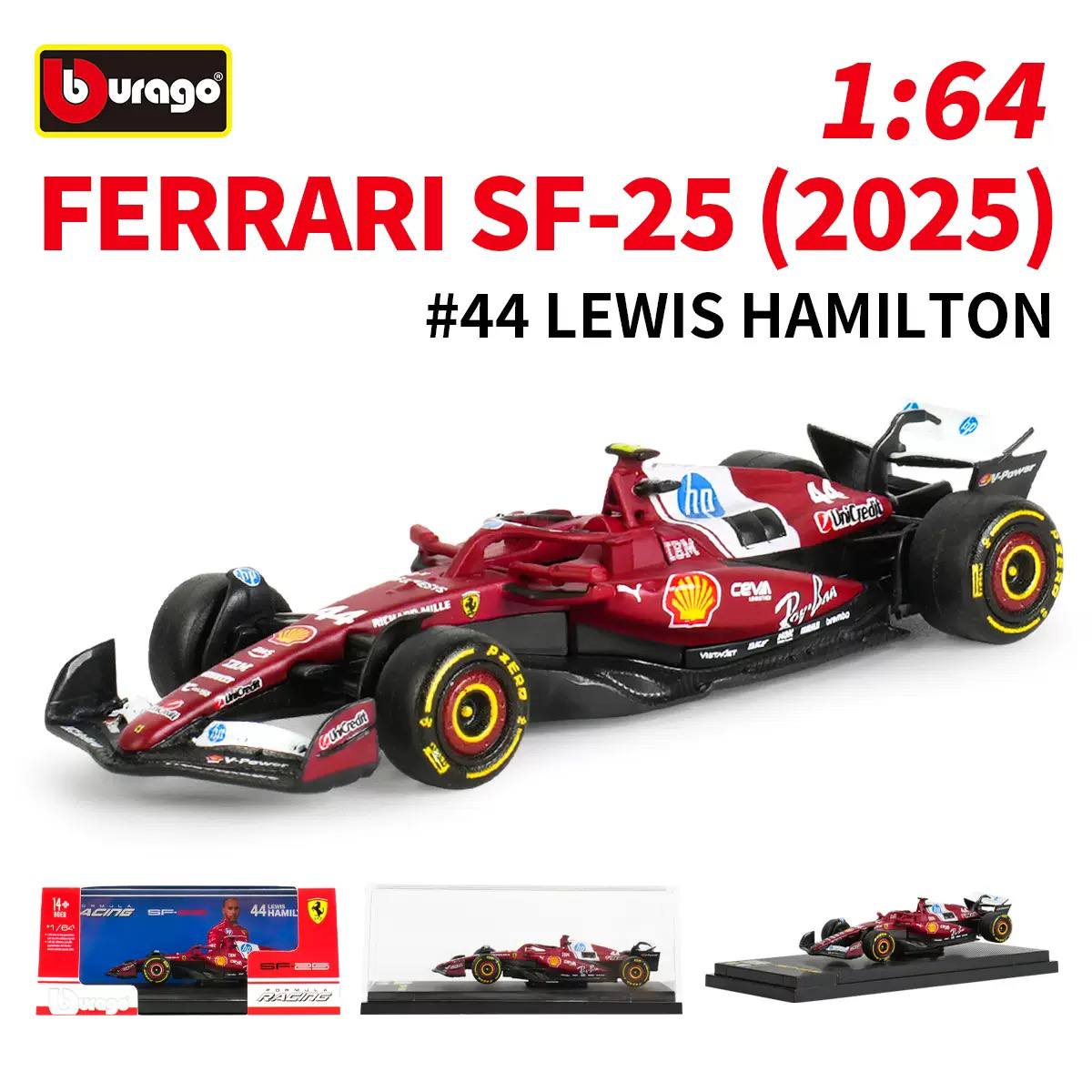 Bburago 1/64 Scale F1 cars with Acrylic Box_img_3
