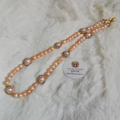 Unique Design Pearl One Layer Necklace for Women_img_1