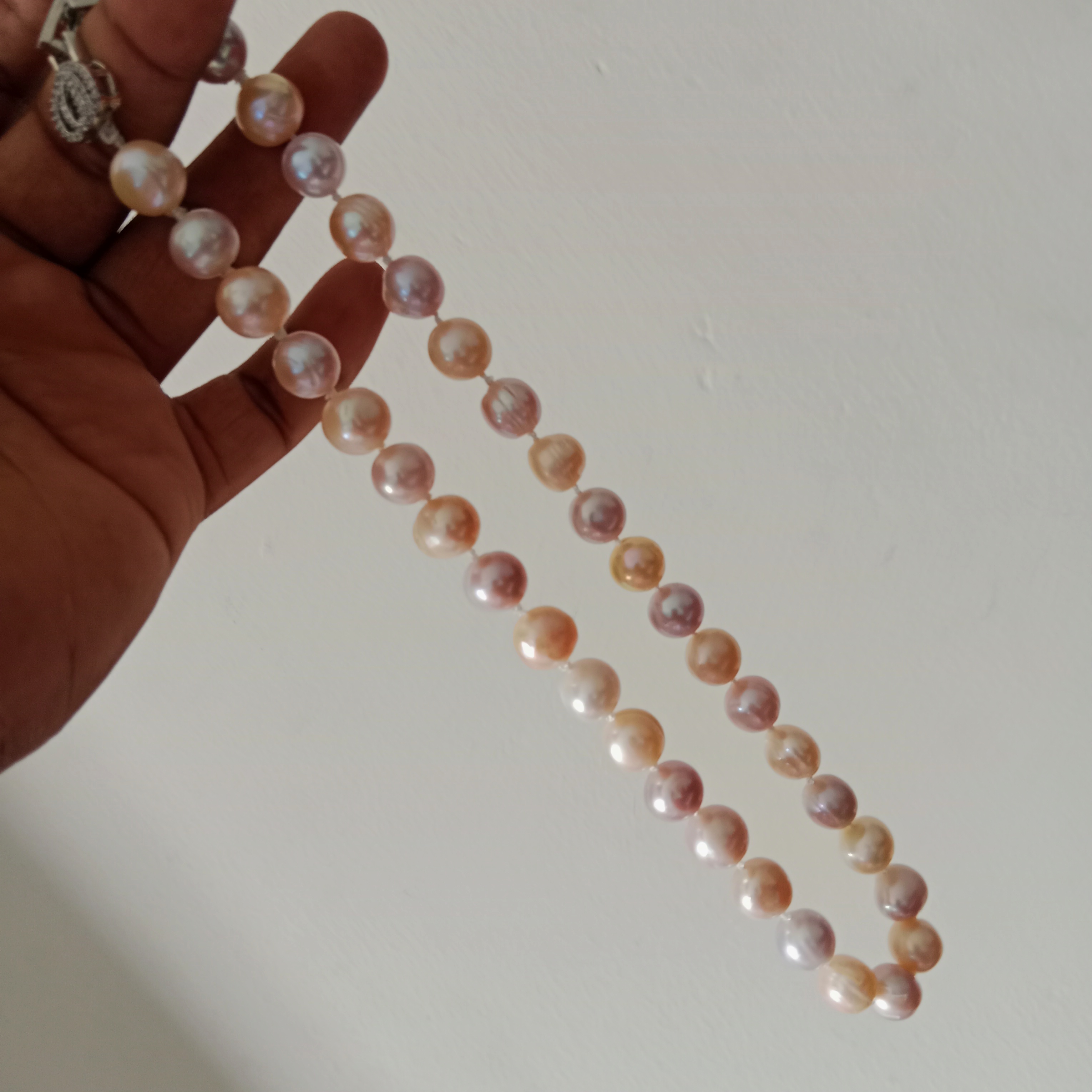Premium Quality 12 MM Pearl Multicolor Necklace_img_3