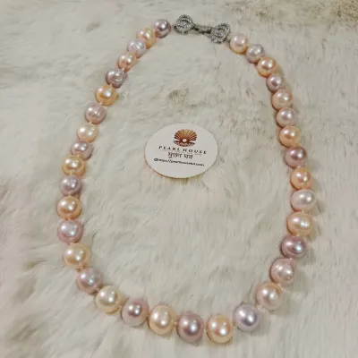 Premium Quality 12 MM Pearl Multicolor Necklace_img_2