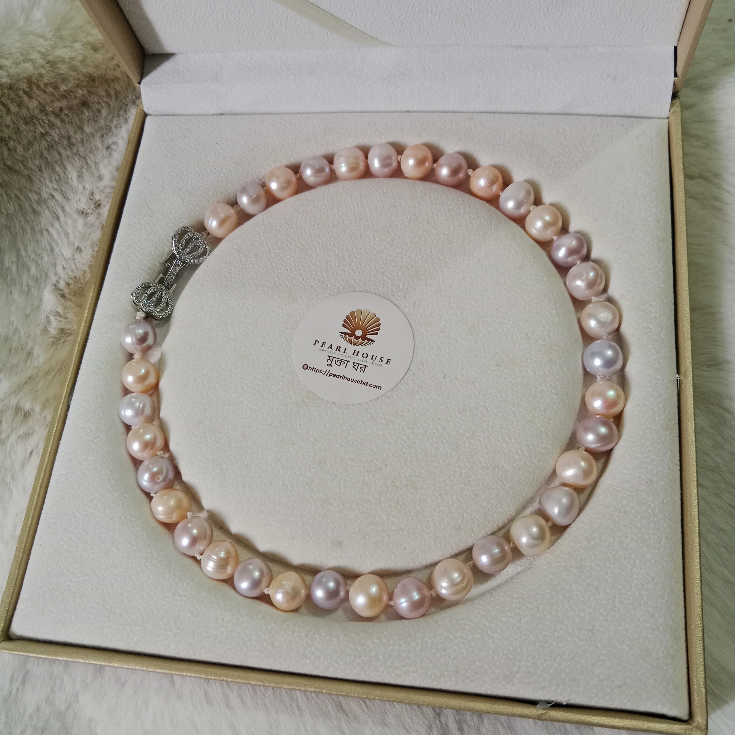 Premium Quality 12 MM Pearl Multicolor Necklace_img_0