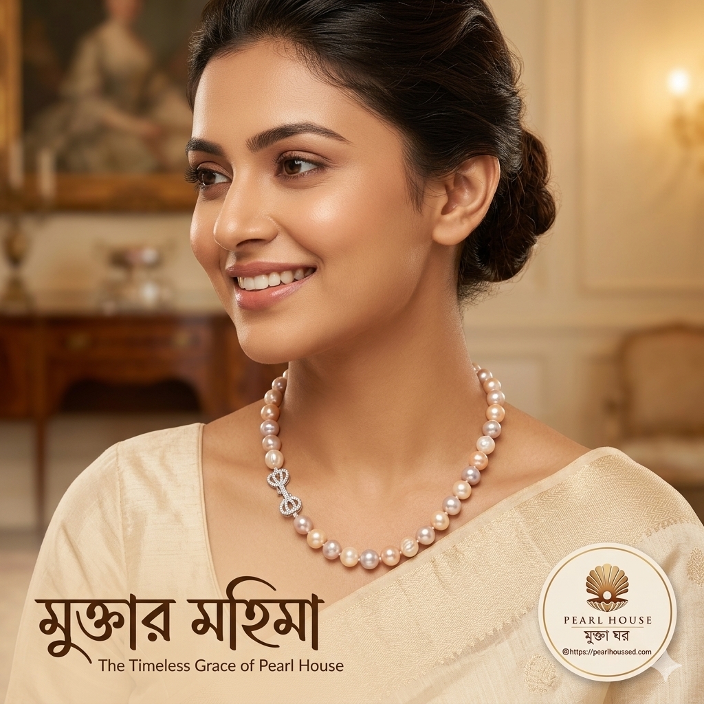 Premium Quality 12 MM Pearl Multicolor Necklace_img_1