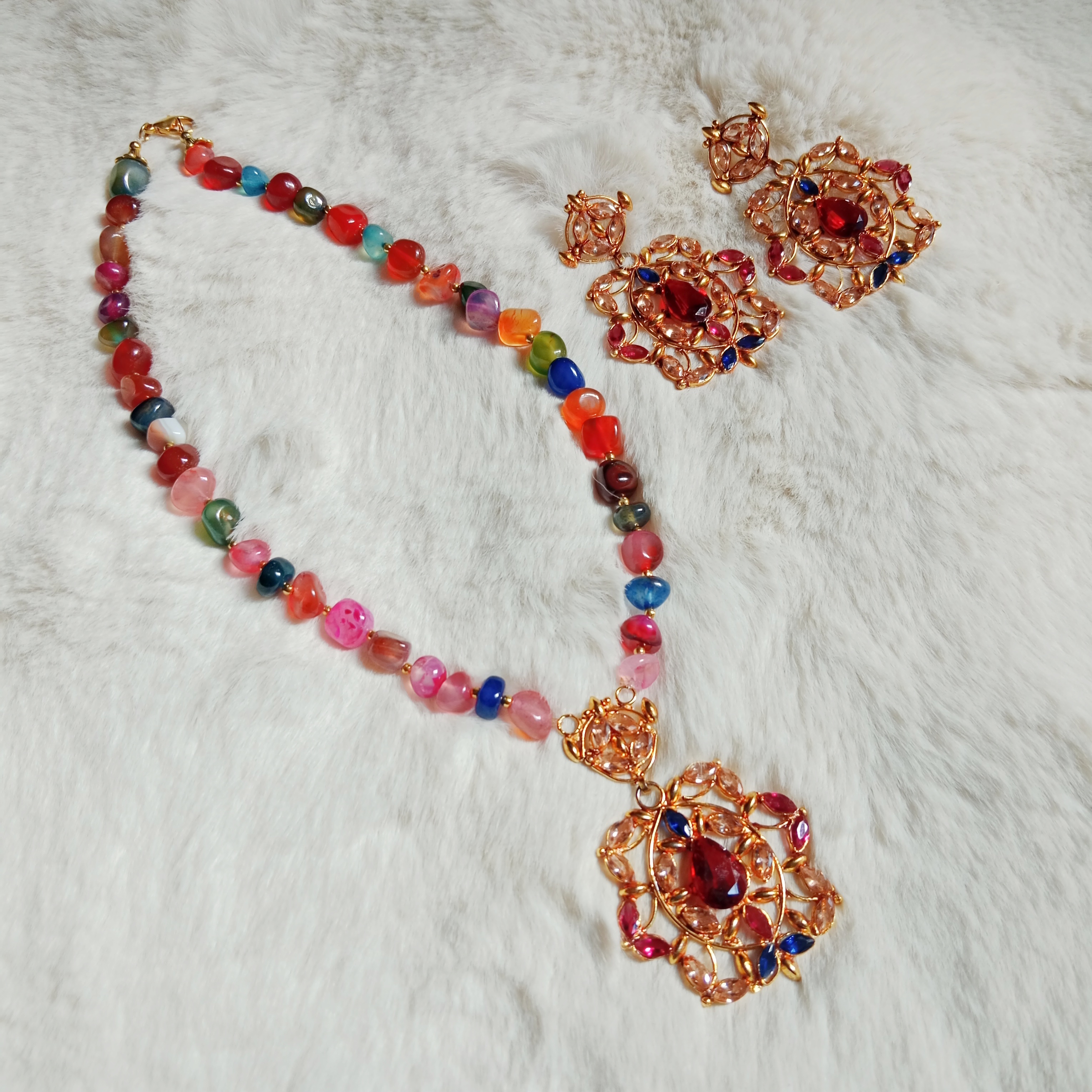 Original Gold plating neckpiece with Original stone_img_0