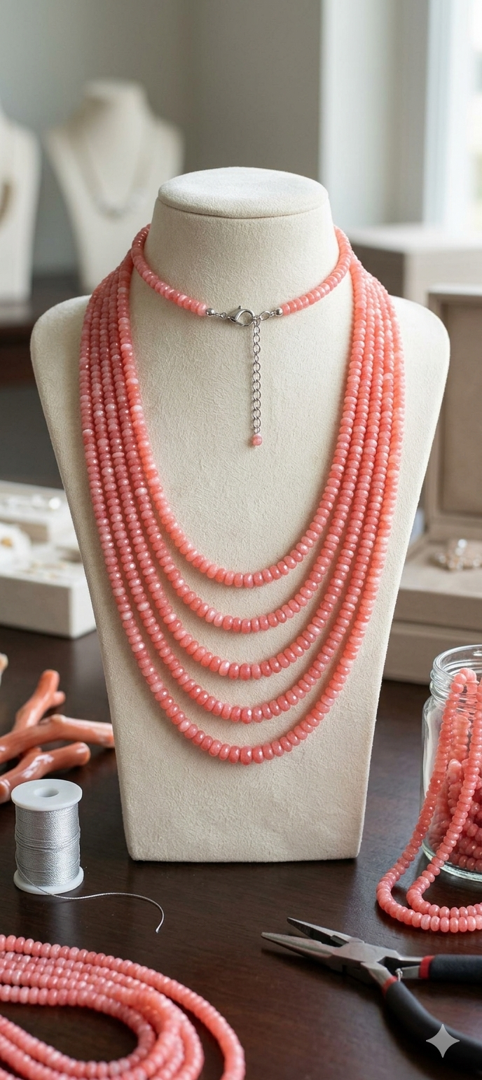 Original Stone 5 Layer Necklace for Women_img_0
