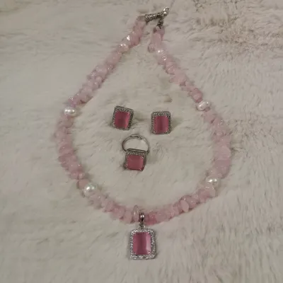 Original Stone Necklace Set_img_2