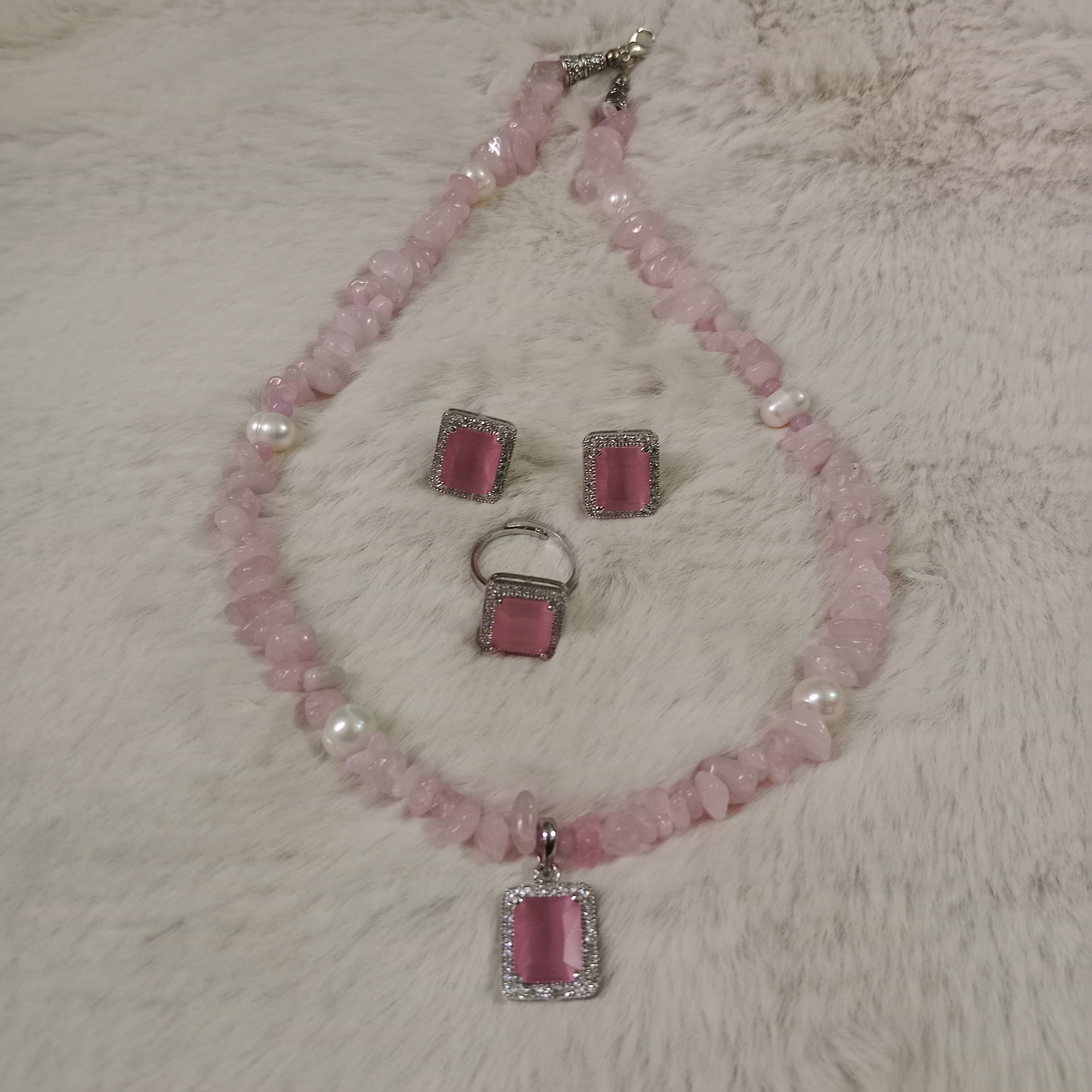 Original Stone Necklace Set_img_2