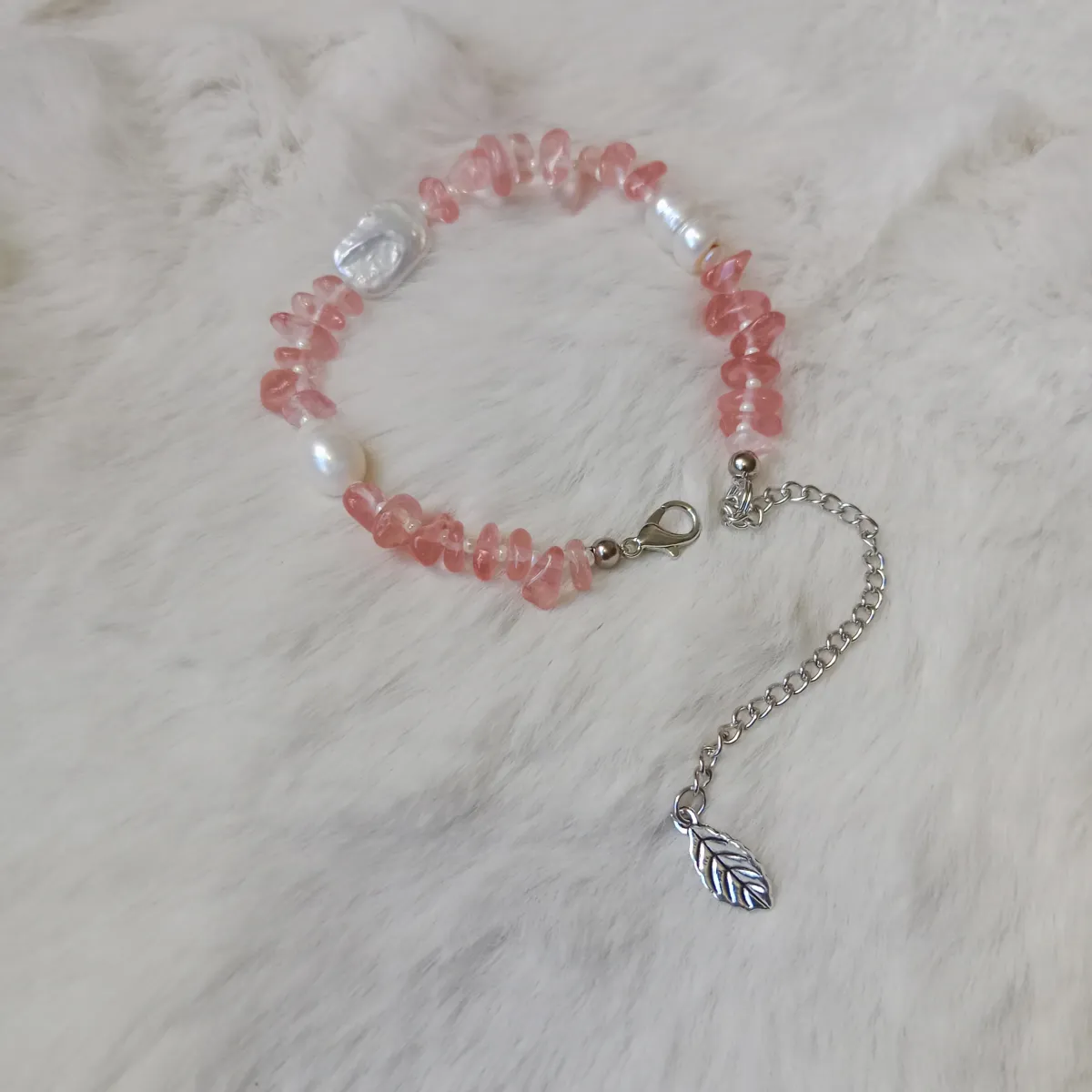 Original Pearl & Real Stone Combination Adjustable Bracelet