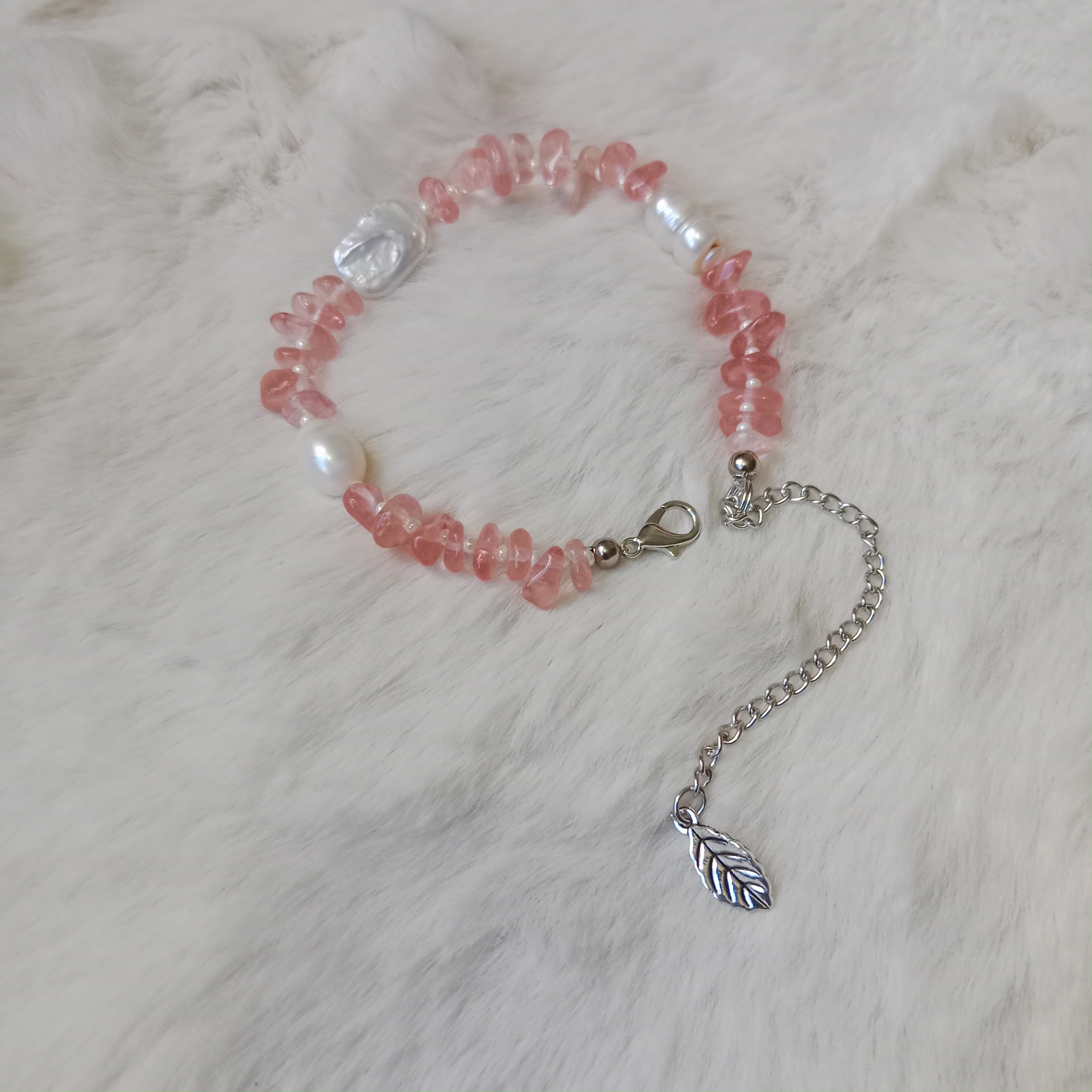 Original Pearl & Real Stone Combination Adjustable Bracelet_img_0