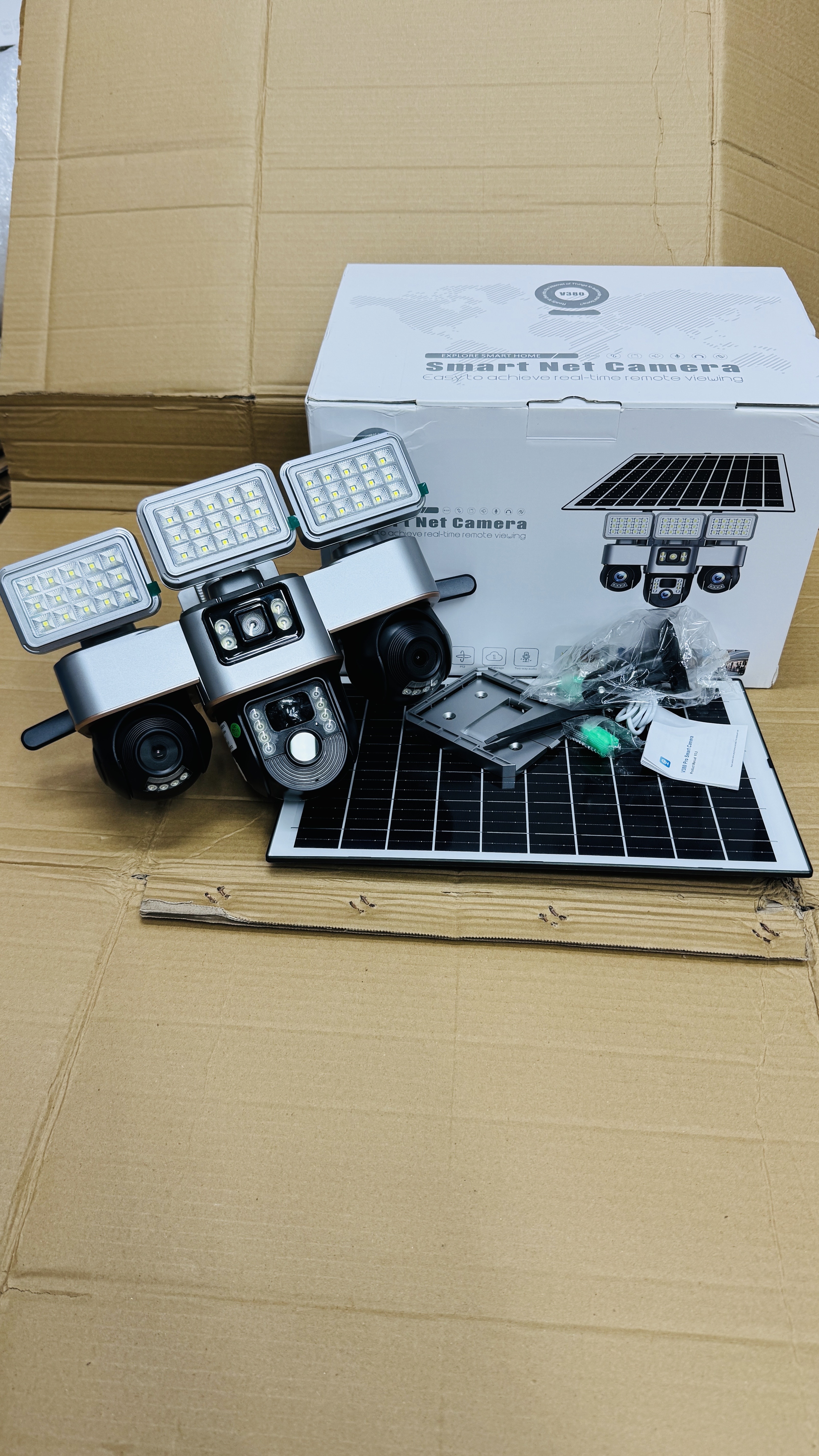 New Vision VTS-31 4G Solar 3-Lans Security Camera | NeW iT PoWeR