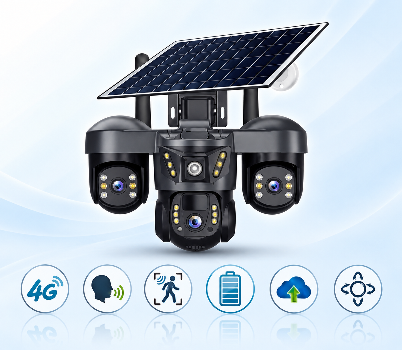 New Vision VTS-29 3-Lans Solar Security Camera | NeW iT PoWeR