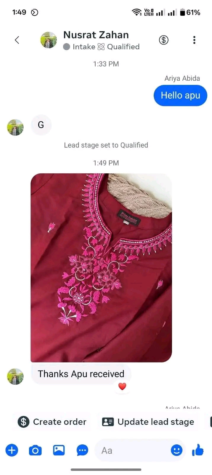 Customer review