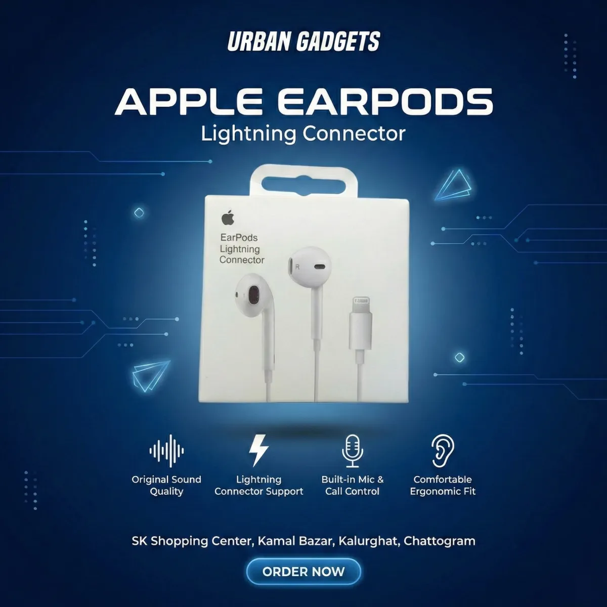 Apple EarPods lightning connector