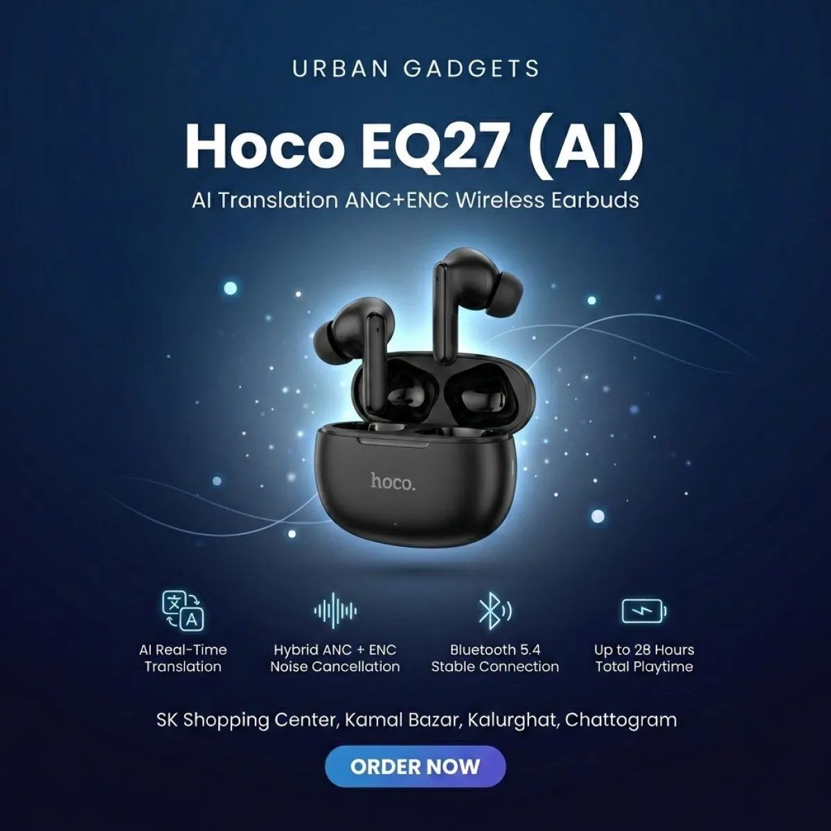 Hoco EQ27 AI Translation Earbuds