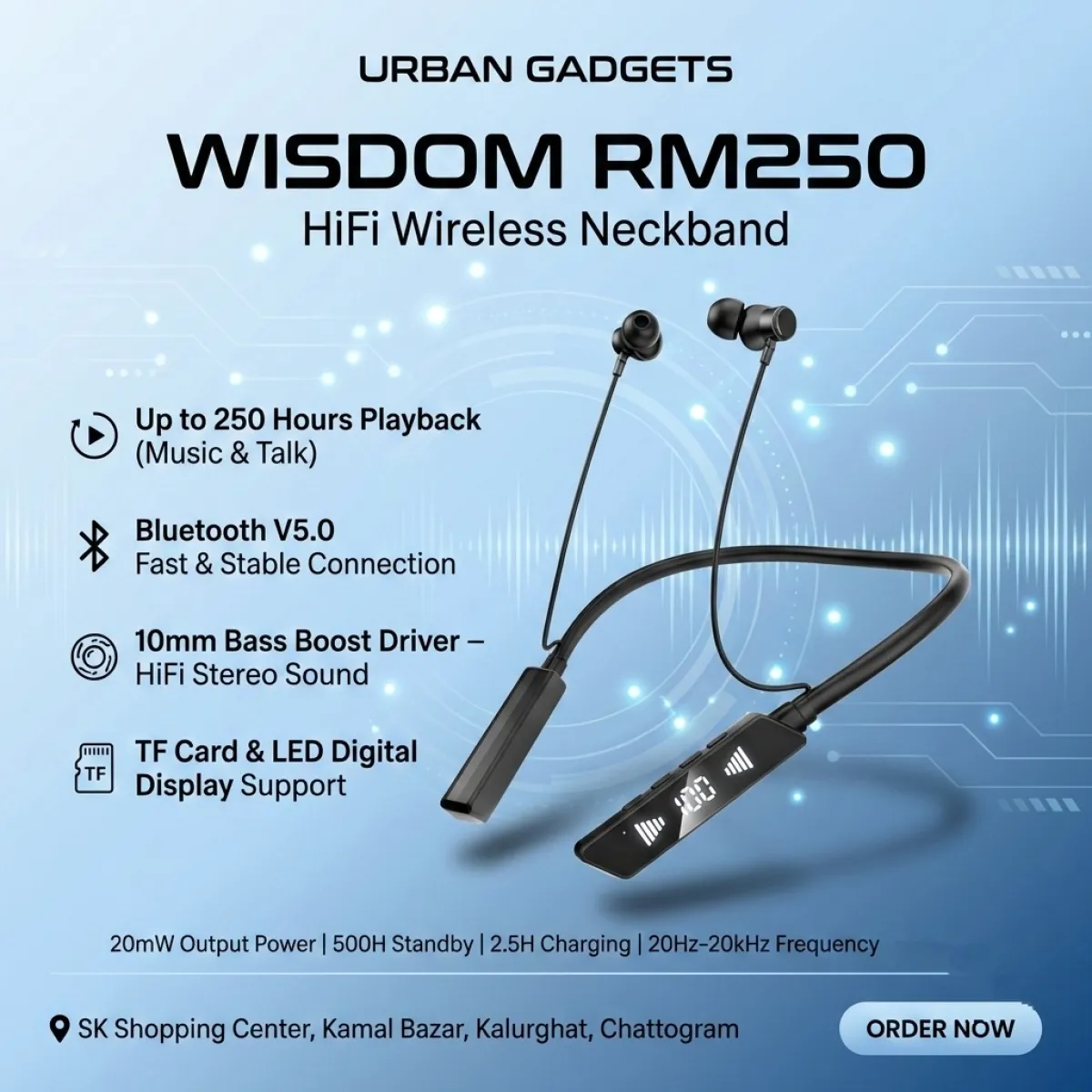 Wisdom RM250 Neckband