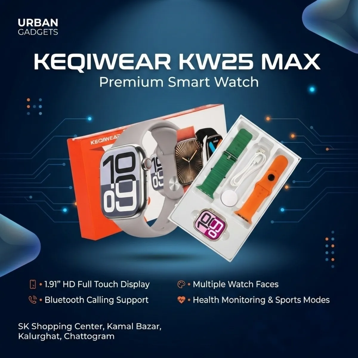 KEQIWEAR KW25 MAX Smart Watch