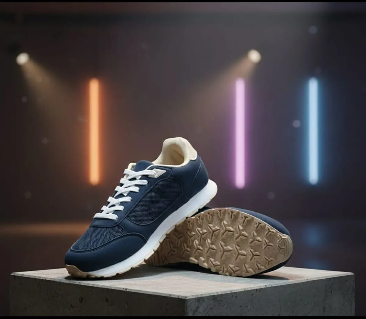 Premium Comfort Casual Sneakers (Navy)