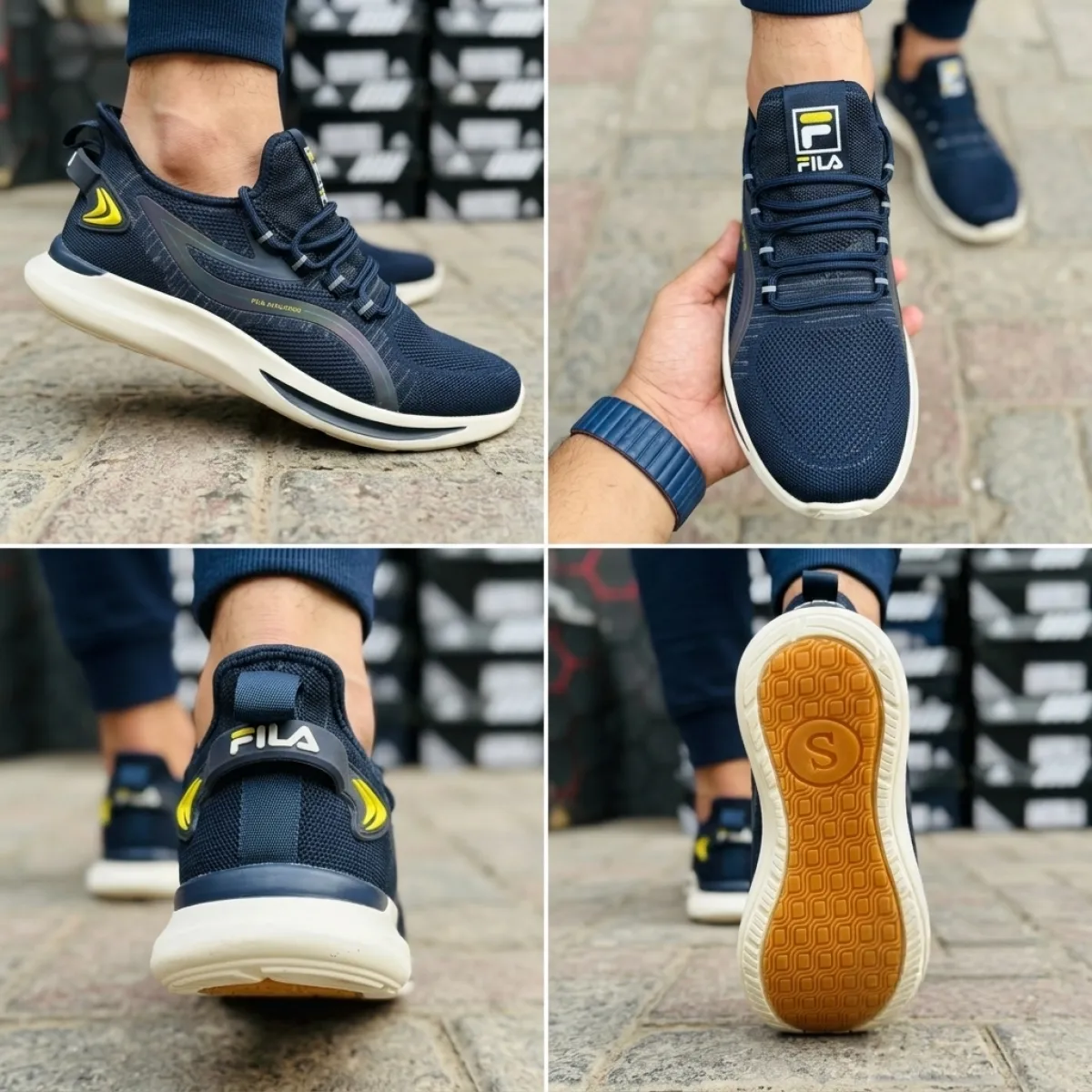 Fila 𝐋𝐢𝐠𝐡𝐭 𝐖𝐞𝐢𝐠𝐡𝐭 𝐒𝐩𝐨𝐫𝐭𝐬 & 𝐑𝐮𝐧𝐧𝐢𝐧𝐠 𝐒𝐡𝐨𝐞𝐬 (NAVY)