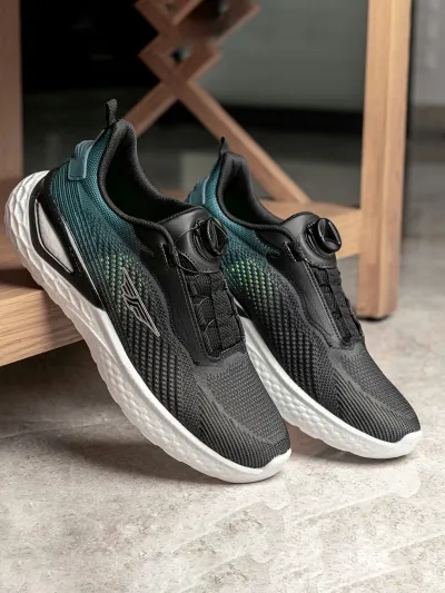 Redtape Dial Lace Athleisure Sport Shoes For Men | Black PEET Edition_img_0