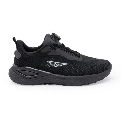 Redtape Dial Lace Athleisure Sport Shoes For Men | JET Black_img_2