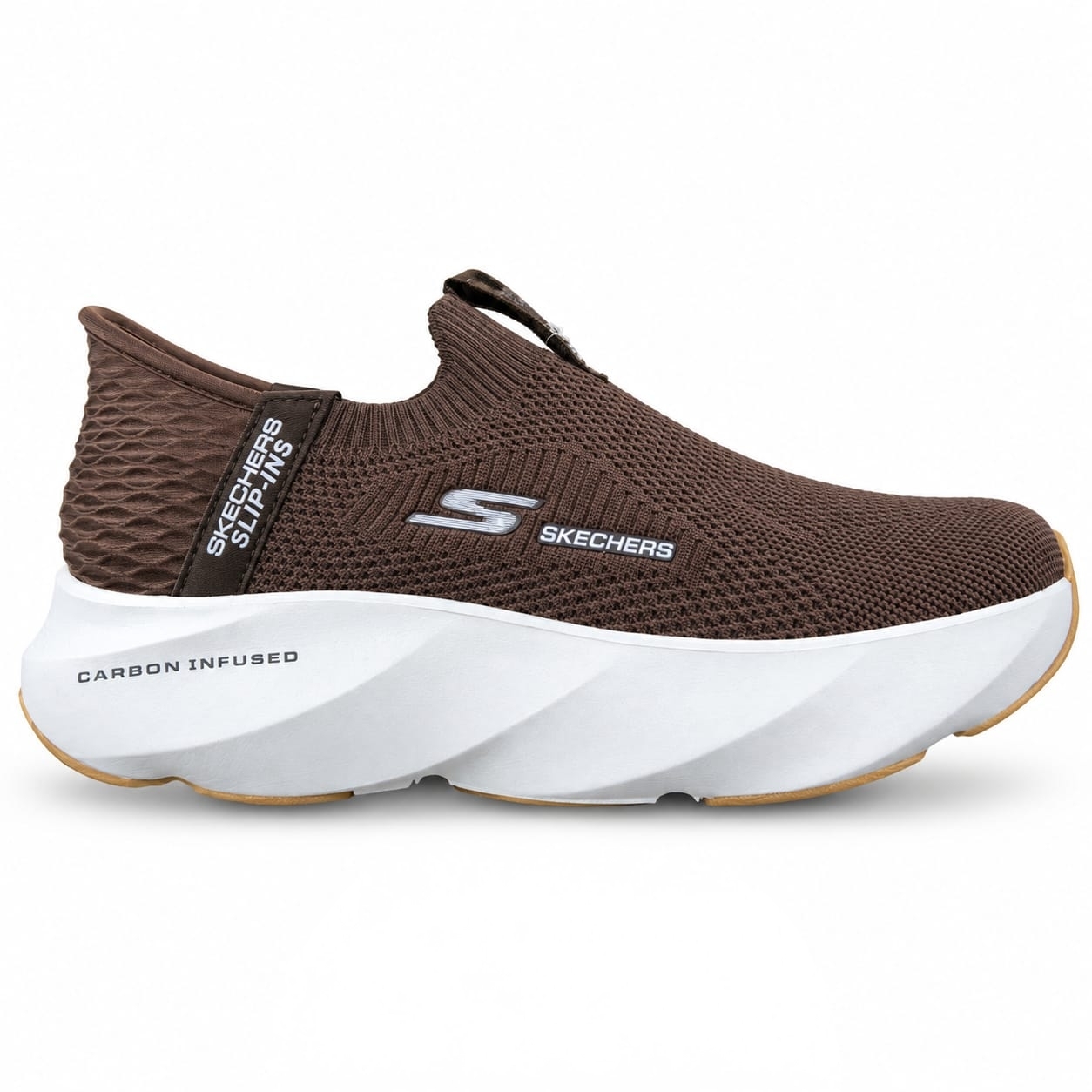 SKECHERS 100% ORGINAL SLIP-INS (RICH BROWN)