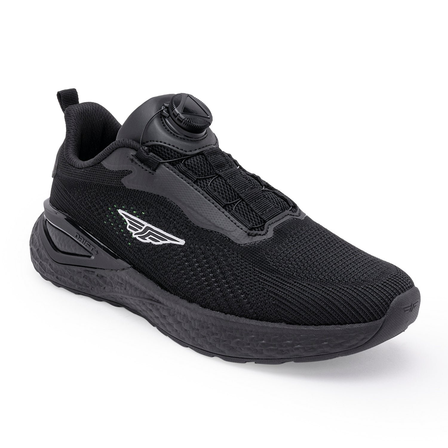 REDTAPE Dial lace Sports Sneakers(Pure Black)