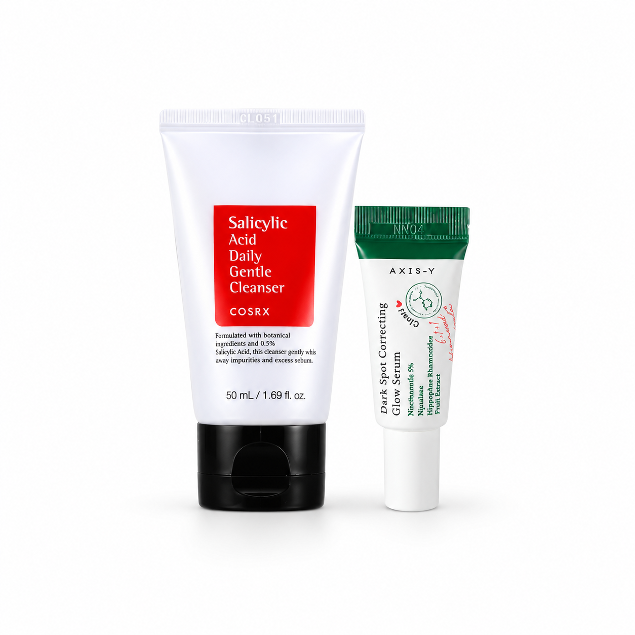 Acne Combo: Cosrx Salicylic Acid Cleanser 50ml + AXIS-Y Dark Spot Serum 5ml