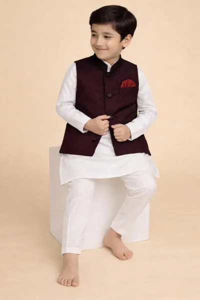 Baby panjabi set (koti Meroon)_img_0