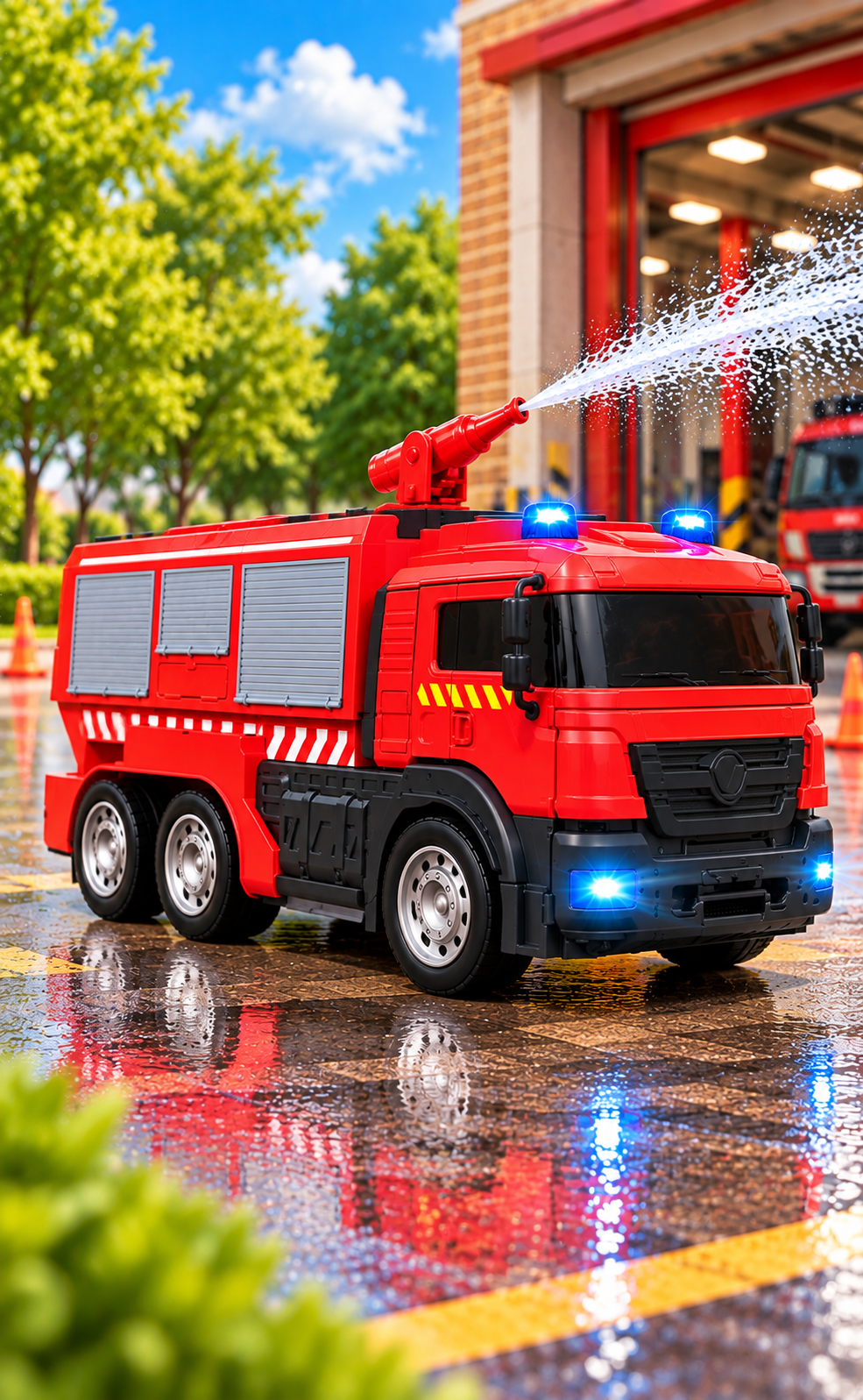 2-in-1 Transforming Fire Rescue Engine Bot thumbnail 4