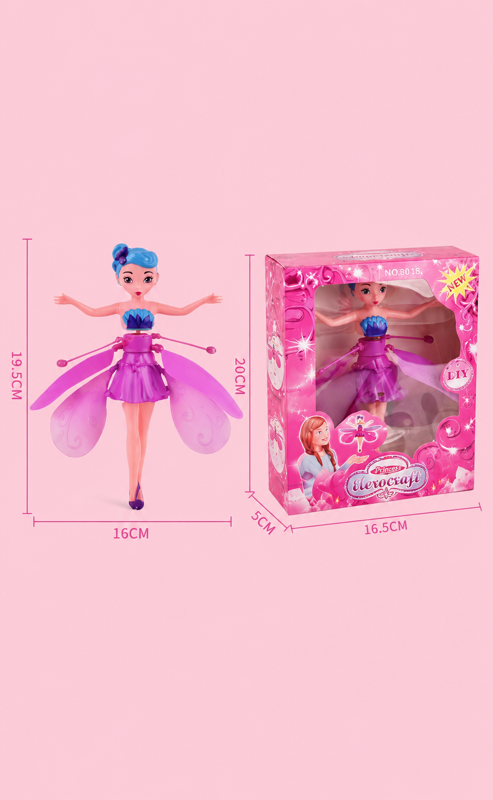Princess Flying Doll with Motion Sensor & USB Cable thumbnail 3