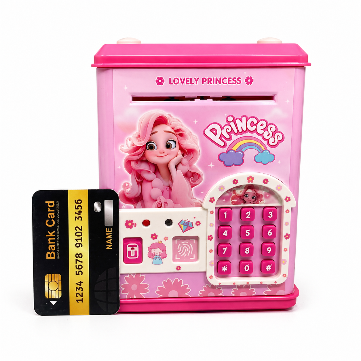 Princess Password Piggy Bank Money Saving Box