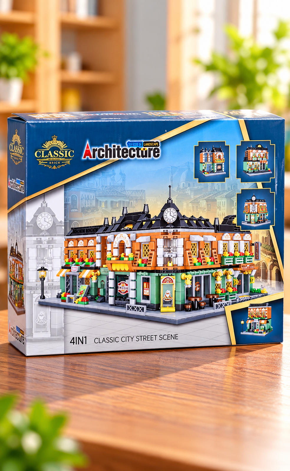 JIOLE Architecture Classic City Street Building Blocks Set – 213 Pcs, 4-in-1 thumbnail 3