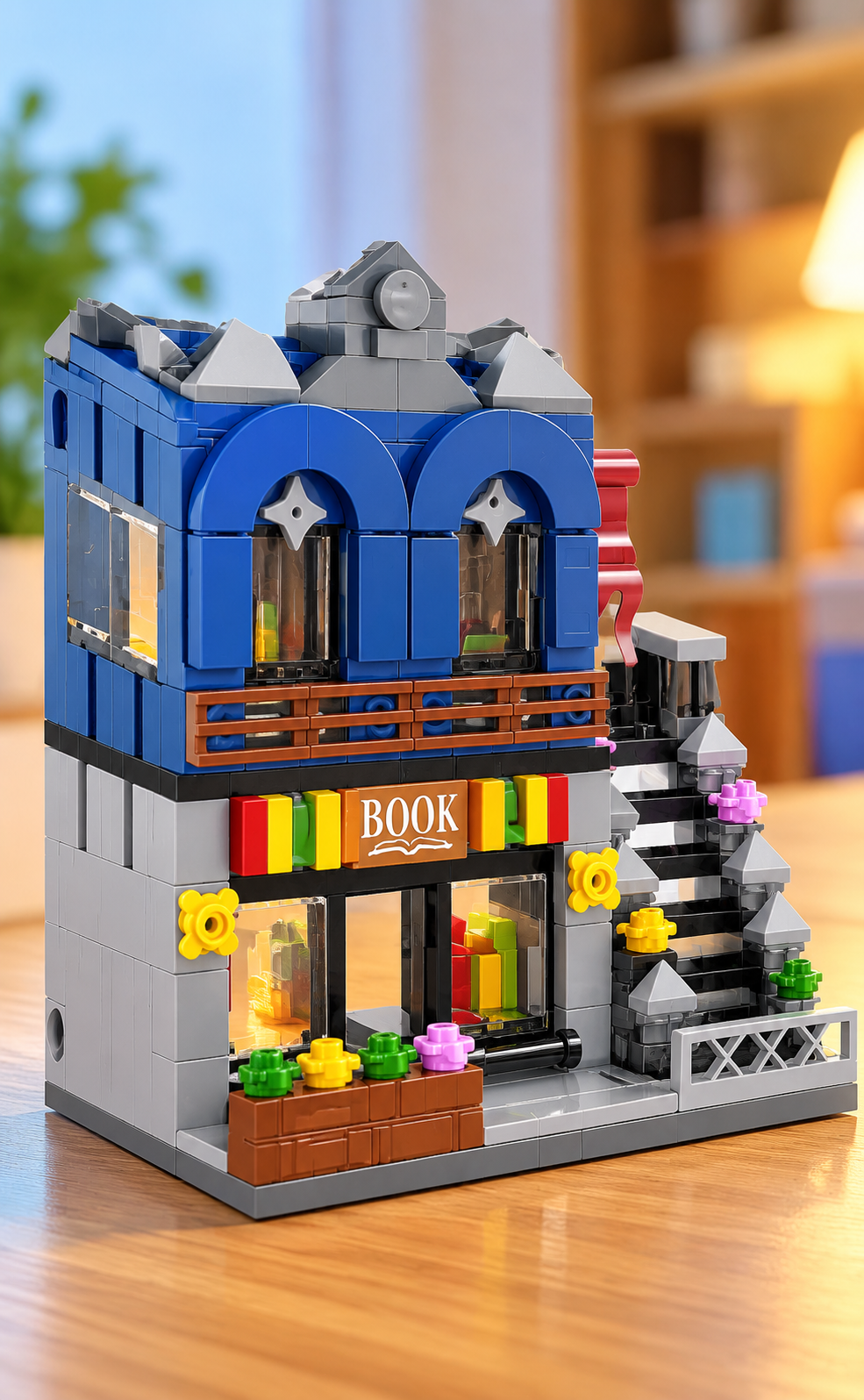 JIOLE Architecture City CBD Street View Building Blocks Set – 211 Pcs, 4-in-1 thumbnail 3