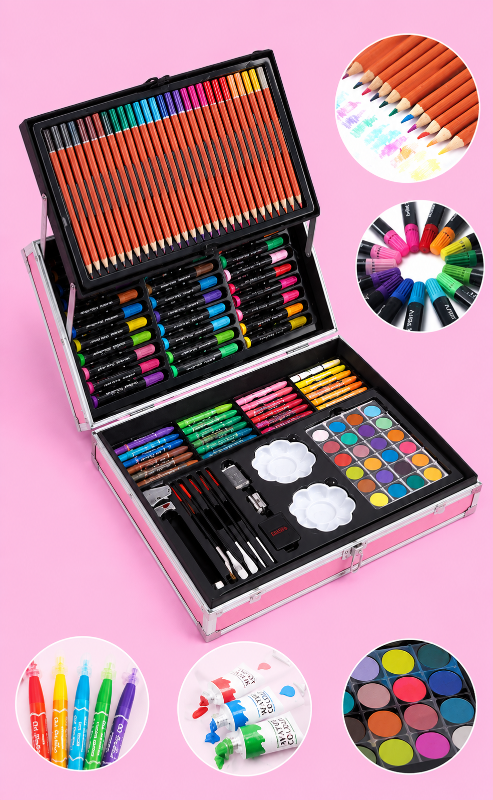 145+ Pcs Deluxe Unicorn Art Kit thumbnail 4