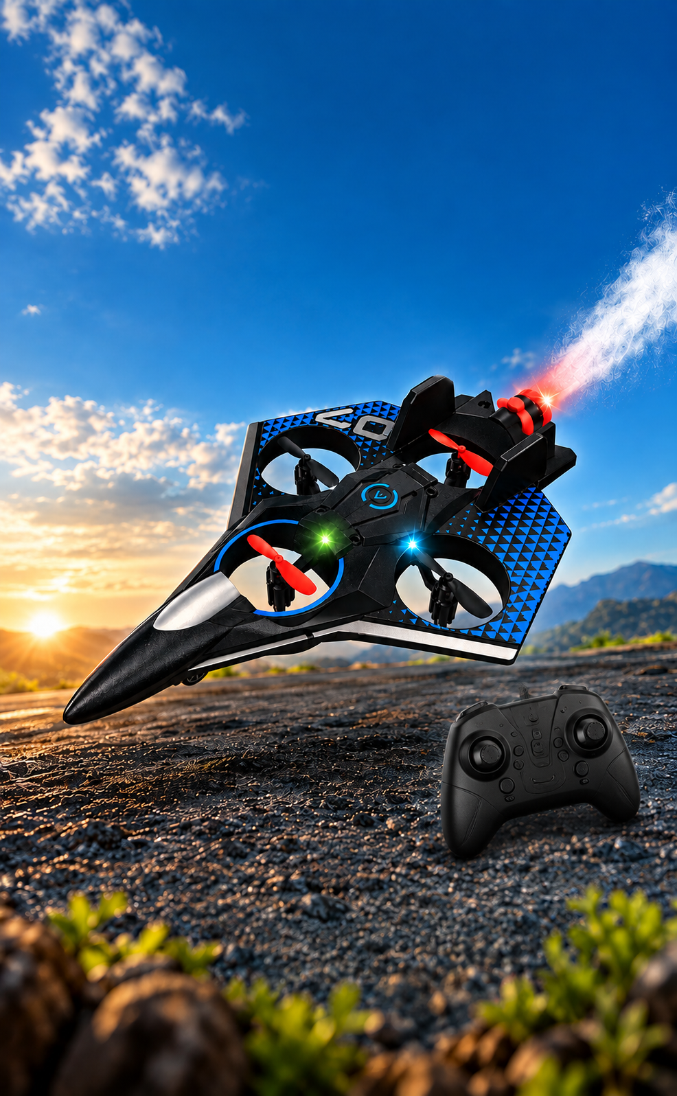 Starfighter Aircraft 360° Circling RC Fighter Durable foam Airplane