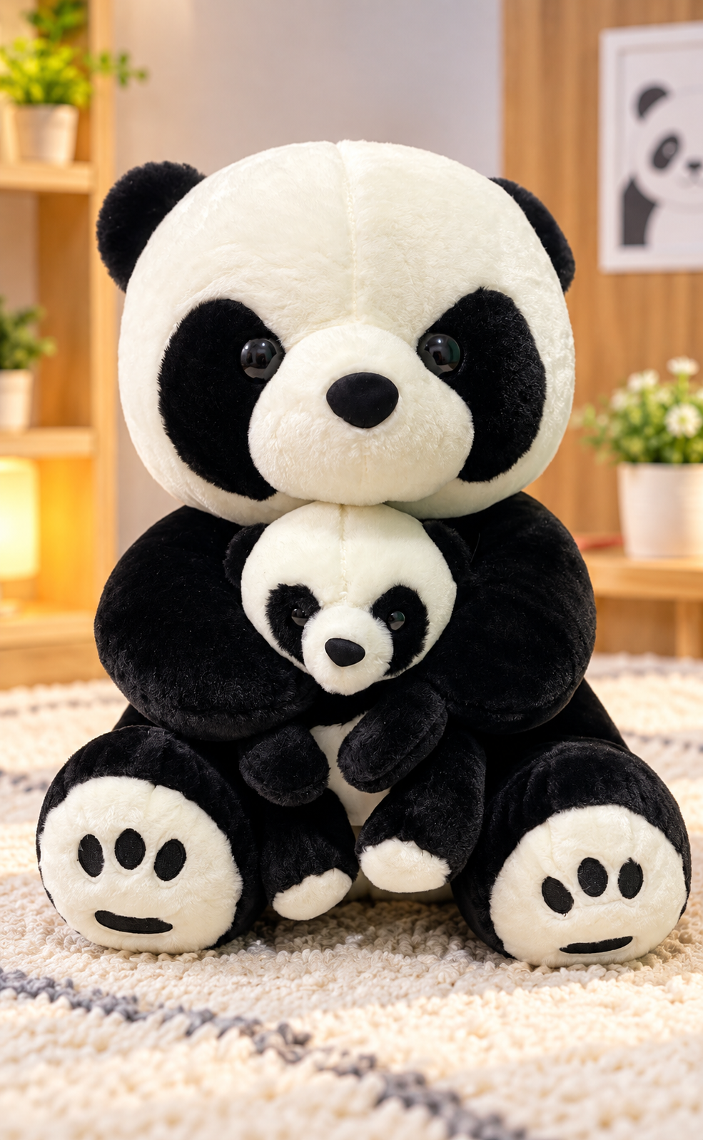 Panda Cuddle Duo Plush